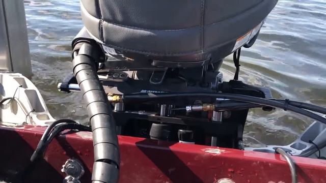 Finval 555 Fish Pro Видео обзор работы ProTrim транцевым лифтом