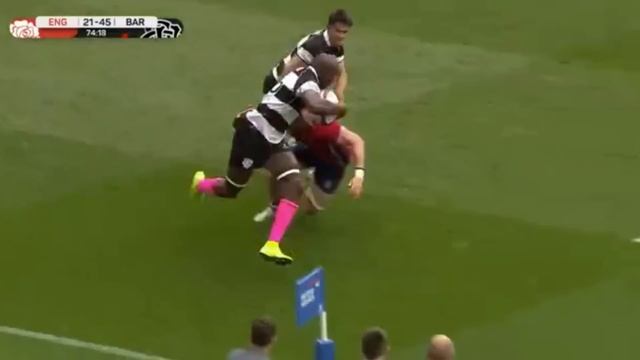 Le sublime essai de 90m des Barbarians face à l'Angleterre смотреть онлайн