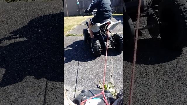 Orion 800 Watt 36 Volt 4 Wheel Electric Bike Towing A Go Kart
