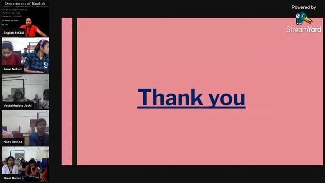 English Literature | 1950 - 2000 | Evening Session | Season 2 | Sem 2 | MKBU смотреть онлайн