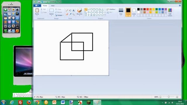 How To Make A 3D Cube Or Image In Paint{Free}