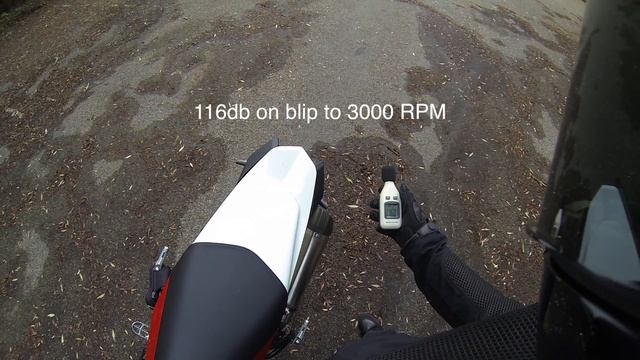 Husqvarna Nuda 900R LeoVince Titanium Exhaust Db Sound Test