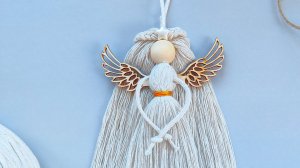 Видео мастер-класс по изготовлению Ангела в технике Макраме