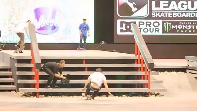 Chris Cole: Switch Frontside 360 Flip Attempts At Street League AZ 2011