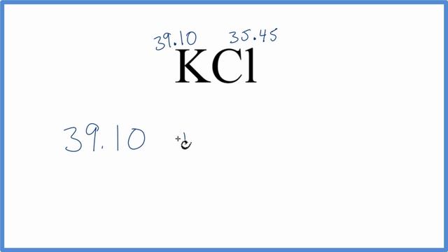Molar Mass / Molecular Weight of KCl : Potassium chloride смотреть онлайн