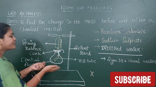 9 Class Atoms And Molecules/chemistry/law Of Conservation Of Mass/law Of Constant Proportions/part-