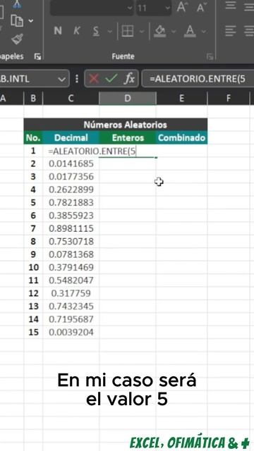 Crear valores aleatorios en Excel смотреть онлайн