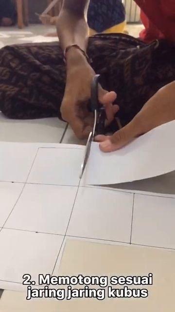 Cara Membuat Bangun Ruang Kubus/ Rian|21|kls : 6 #bangunruang #kubus