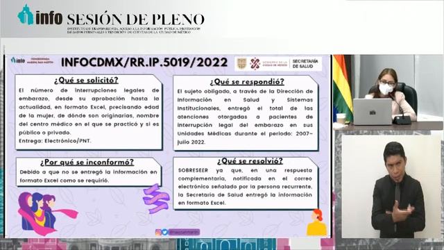 TRIGÉSIMA NOVENA SESIÓN ORDINARIA DEL PLENO DEL INFO CDMX 2022 смотреть онлайн