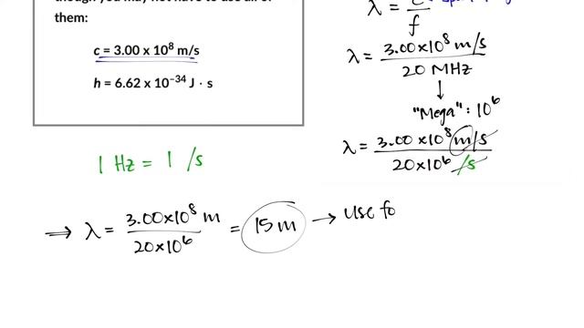 Using E = hc/λ to Calculate Energy of a Wave (Example 4) смотреть онлайн