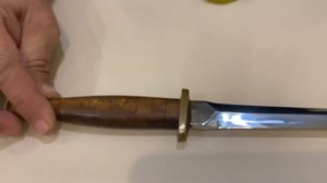 Самодельный кинжал - стилет по типу армейского английского кинжала Файберна - Сайкса (СССР) Обзор.