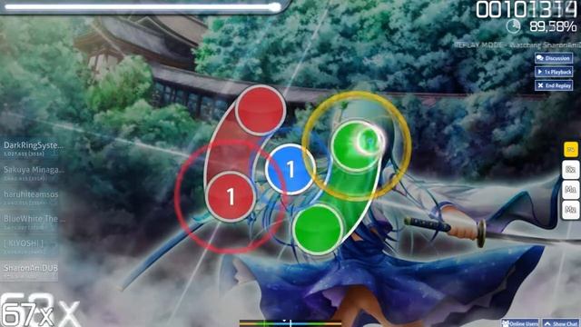 Bad apple (osu! map) normal mode или как я в осу поиграл смотреть онлайн