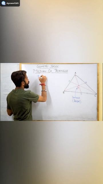 Median Of A Triangle | Centers Of Triangle | Geometry Series