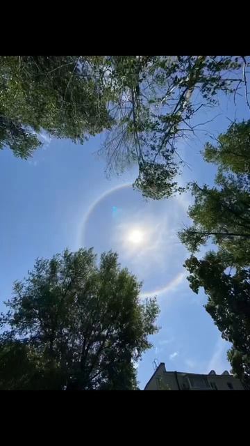 😱ШОК!!! В РОСТОВСКОЙ ОБЛАСТИ 8.06.2023  ВОКРУГ СОЛНЦА ОБРАЗОВАЛСЯ КРУГ ПОХОЖИЙ НА РАДУГУ!!!ЧТО ЭТО?