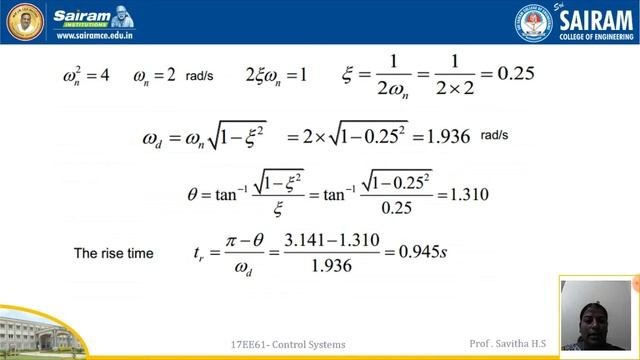 Lecture video_17EE61_Module 3_Time domain analysis 3_Savitha смотреть онлайн