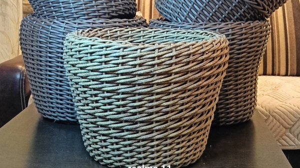 Кашпо из ротанга для начинающих.
Метод плетения-Осьминожка.
Подробная схема расчёта