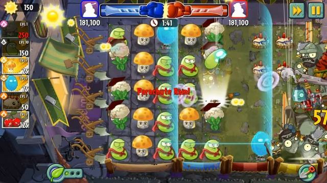 Арена PvZ2, 153-я неделя, удобрение, 7-ой уровень растений, только базовые, 1 665 000 очков смотреть онлайн