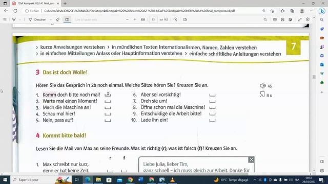 Daf Kompakt Neu A1- Lektion 7- Kleider machen Freunde / Kapitel B: Pass auf , der läuft ein ! смотреть онлайн