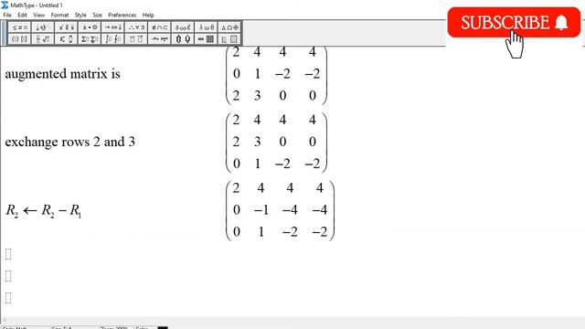 Three lines 2x1+4x2+4x3=4 , x2-2x3=-2 and 2x1+3x2=0 have at least one common point of intersection? смотреть онлайн