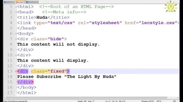 Display Property in CSS | How to Fixed position of link bar using Html CSS смотреть онлайн