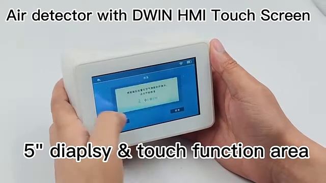 Air Detector With DWIN 5 Inch LCD Display.