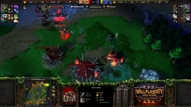 СТАЗИСНЫЕ ЛОВУШКИ ТРОЛЛЕЙ ЗНАХАРЕЙ: Simmons (Orc) vs Smurf (Ne) Warcraft 3 Reforged смотреть онлайн