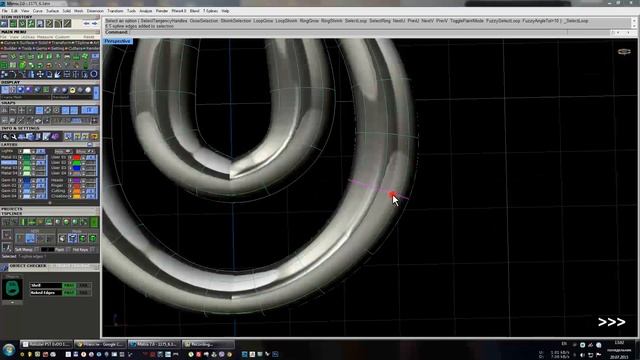Пример T splines 3D моделирования в Matrix вензеля 01 смотреть онлайн