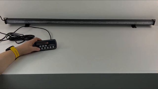 kf77-1204C - LED alej voděodolná (IP67) 12-24V, 72x LED 1W, oranžová 1204mm, drátový ovladač смотреть онлайн