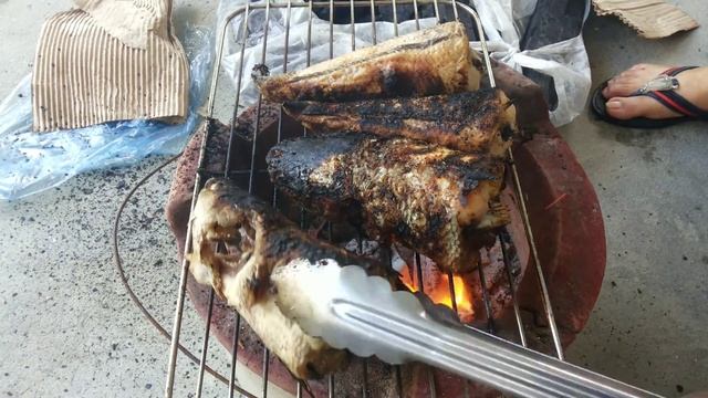 Village food factory - Cambodian Fish grilled - Asian fast food # смотреть онлайн
