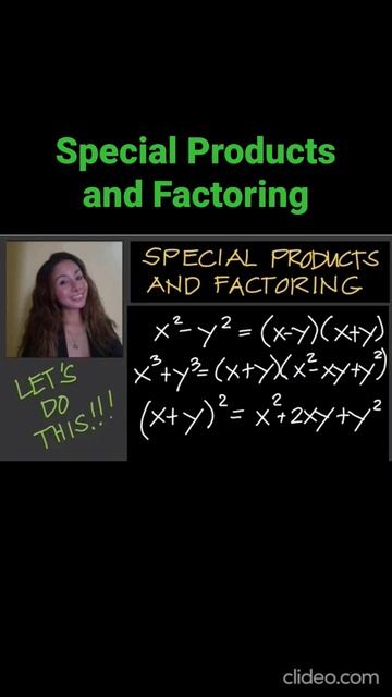 Learn about special products and factoring. For full video: @janepmaciejewski2023 смотреть онлайн