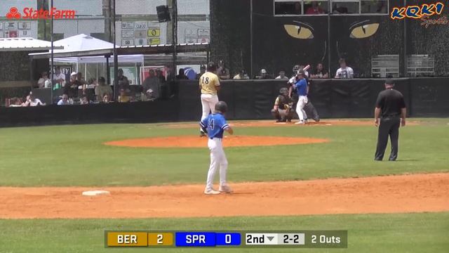 Game 2 of State Farm High School Baseball Playoffs Featuring Berwick Panthers vs. Springfield Bulld смотреть онлайн