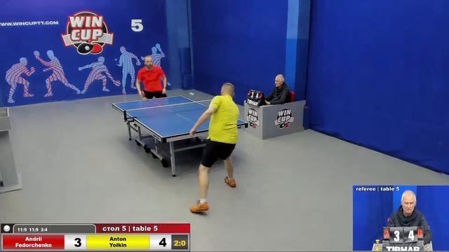 12:00 Федорченко Андрей 3-2 Ёлкин Антон cтол 5 ЮГ- 2 20.04.22 смотреть онлайн