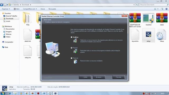 Colocando internet no Windows 7 32 bits - Instalar driver de rede смотреть онлайн
