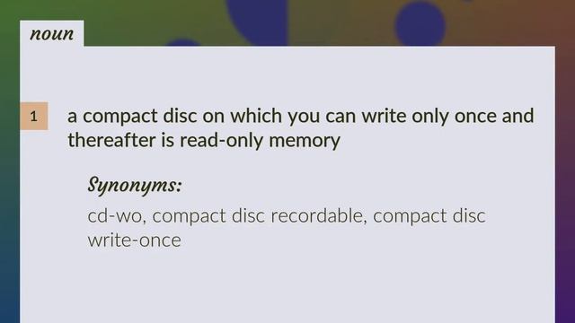 Cd-r | Meaning Of Cd-r