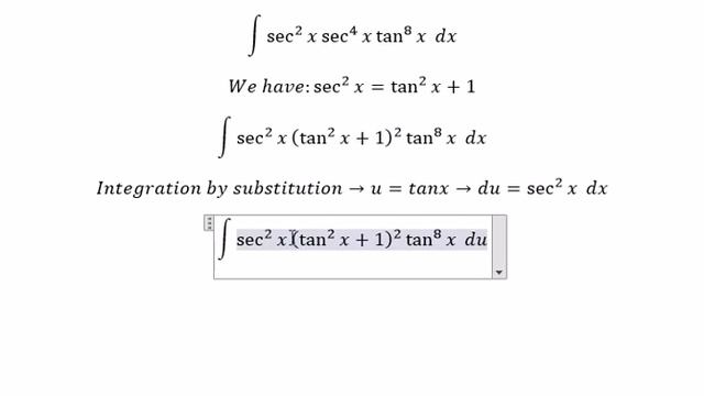 Calculus Help: Integral of sec^6 x tan^8 x dx - Integration by substitution смотреть онлайн