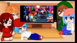 реакция фнф и софт фнф на Hd mod неделя с пико