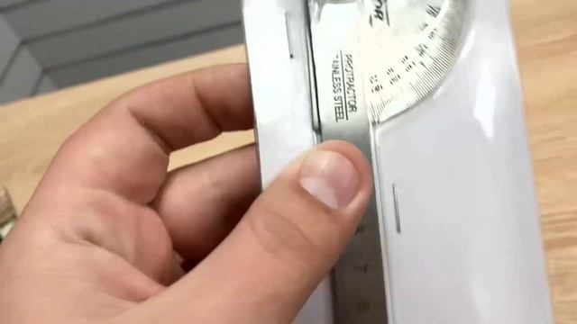 Транспортир с линейкой