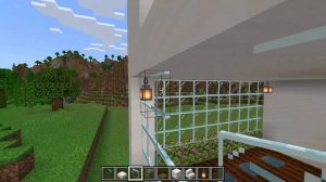 Строим современый дом в маинкрафт.