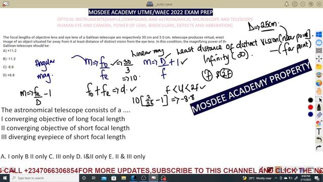 OPTICAL INSTRUMENTS[LIGHTS]|PHYSICS|JUPEB|IJMB|GCE|WAEC|NECO смотреть онлайн