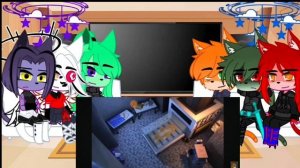 Реакция Разноцветных котов (+ Ос и подруги ос) на клип "Кольца Дым" |•|Моё АУ|•|