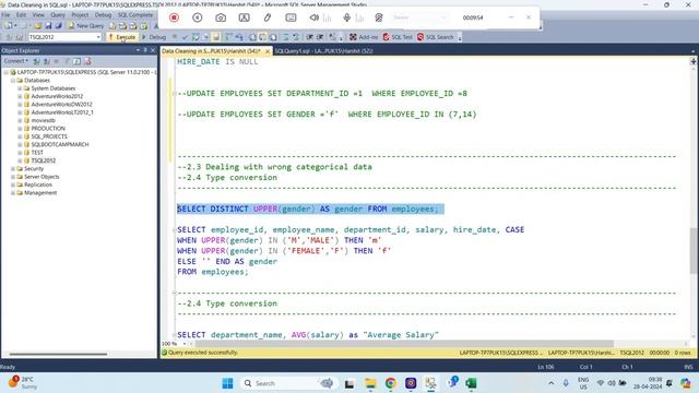 DATA CLEANING PROJECT IN SQL смотреть онлайн