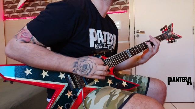 Pantera - Fucking Hostile (Guitar Cover W/ BackingTrack) All Guitar Parts