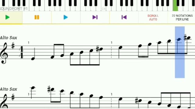 E minor scale on saxophone смотреть онлайн