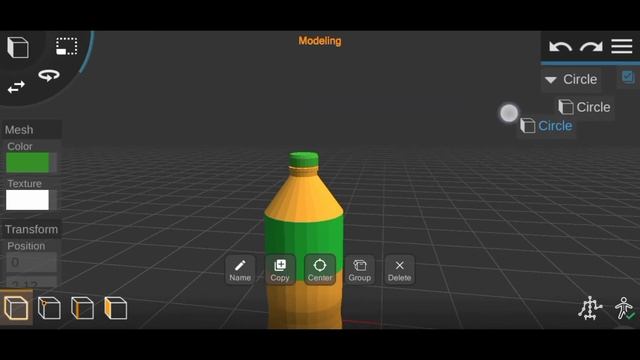 Modeling Water Bottle In Prisma 3D App | Low Poly 3D Model | смотреть онлайн