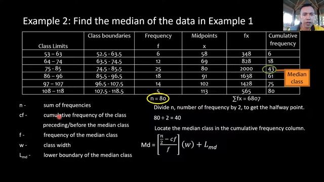 GROUPED MEAN, MEDIAN AND MODE: STATISTICS смотреть онлайн