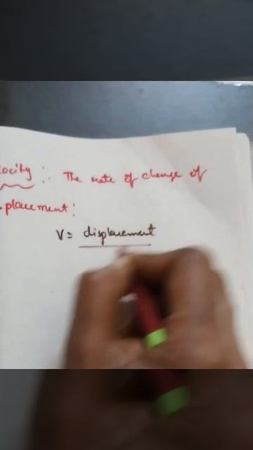 Velocity Definition @physicsstudytime9614 Physics