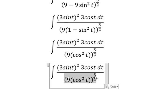 Calculus Help: Integral ∫ (x^2 dx)/(9-x^2 )^(3/2) - Integration by trigonometric substitution смотреть онлайн