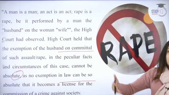 Marital Rape To Be Criminalised In India | Marital Rape | Section 375 IPC | StudyIQ Judiciary
