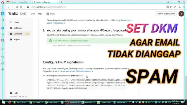 Cara Setting Email Dengan Domain Sendiri (Tested Langsung Masuk Inbox, bukan Spam)) смотреть онлайн