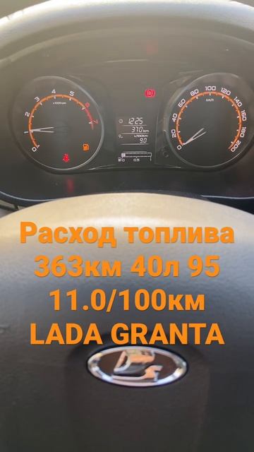 Расход топлива LADA GRANTA смотреть онлайн